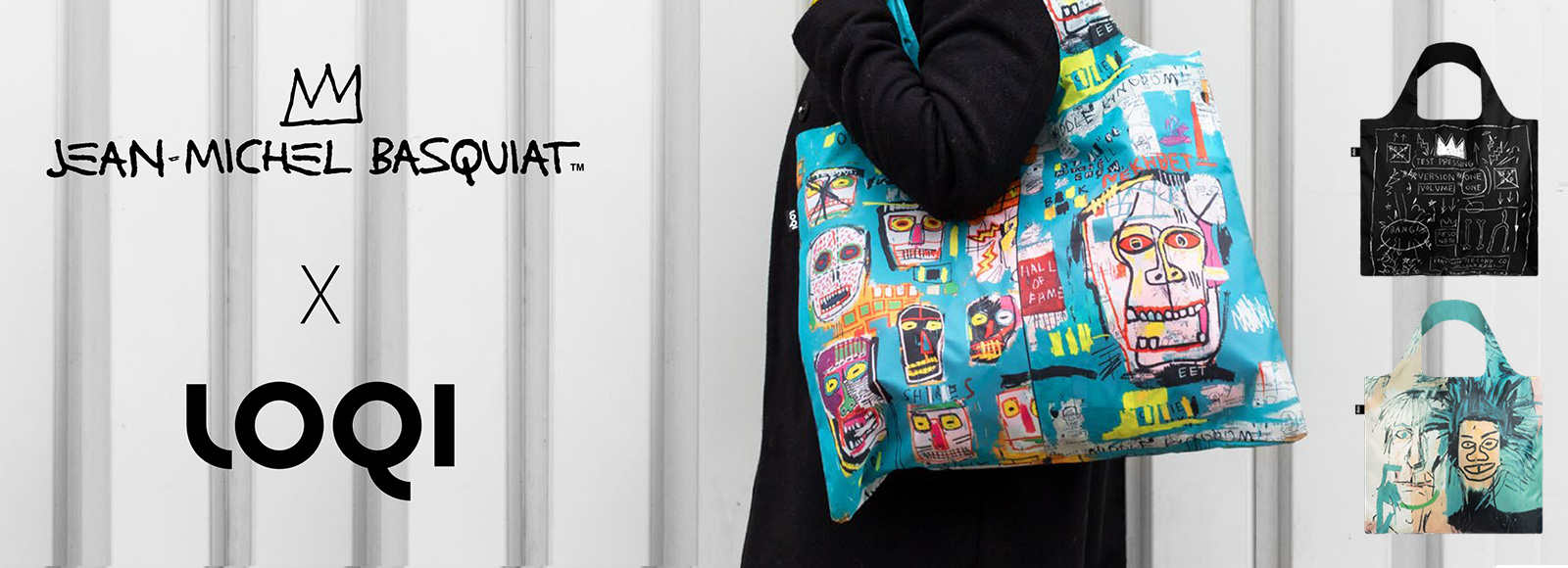 Nákupné tašky LOQI Jean-Michel Basquiat