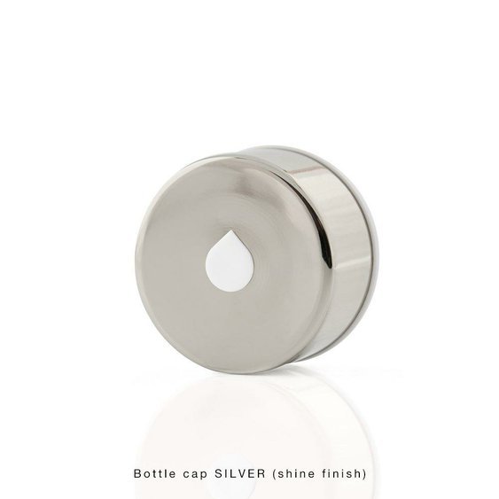 Vrchnák na fľašu EQUA Metalic Silver
